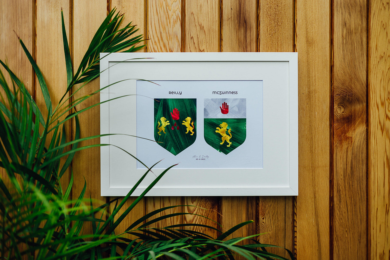 Celtic Clans Bespoke Personalised Irish Family Crests Family Coat of Arms Unique Design Personalised Wedding Gift Family Christmas Presents